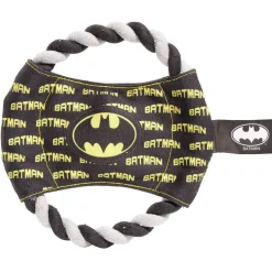 Jouet corde pour chien Batman noir blanc jaune Ø23cm