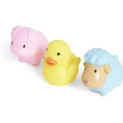 Jouet de bain animal rose bleu jaune x3 < Gifi Clearance