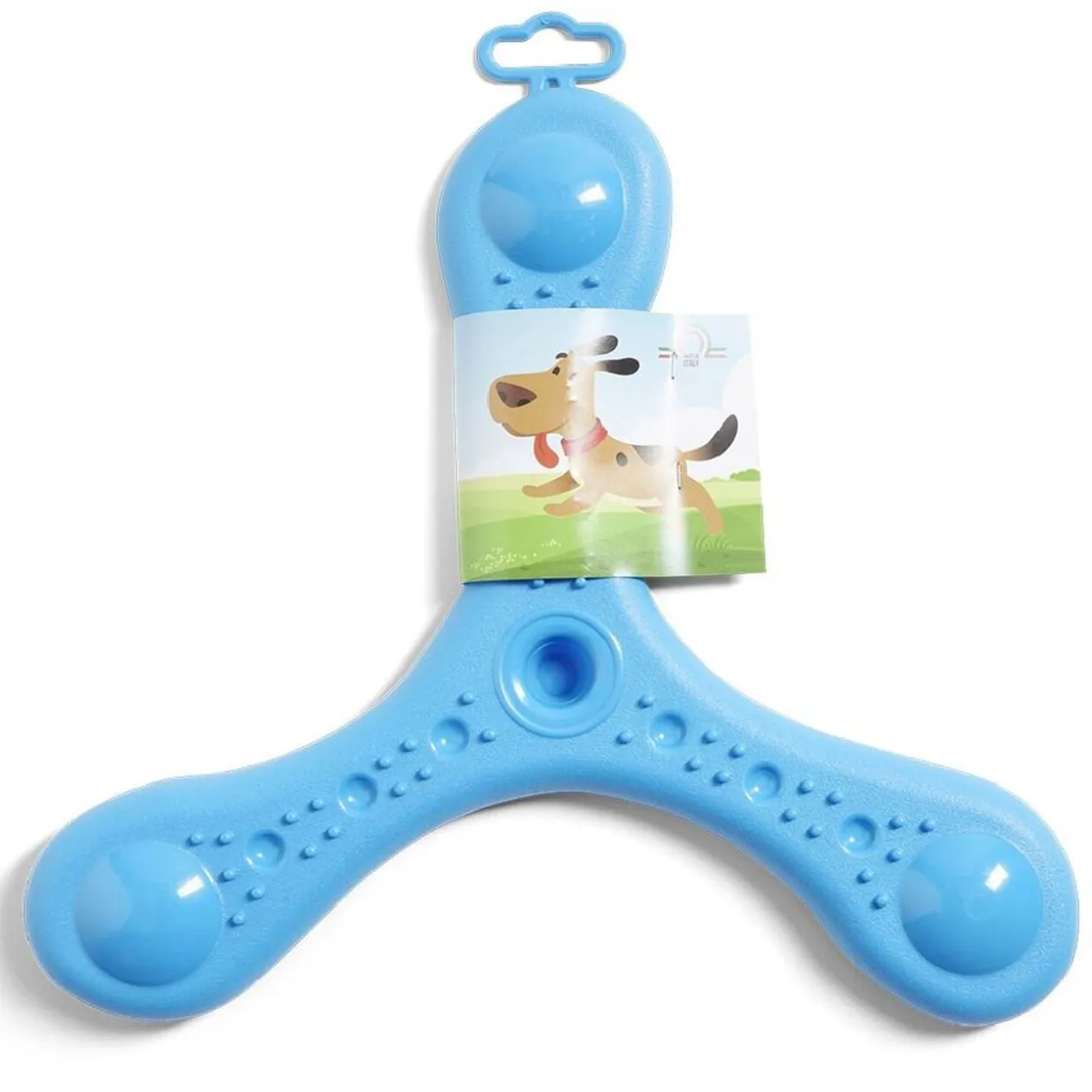 Jouet à lancer pour chien plastique bleu ou orange