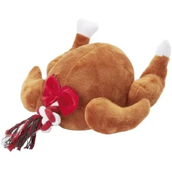 Jouet Peluche dinde de Noël pour chien