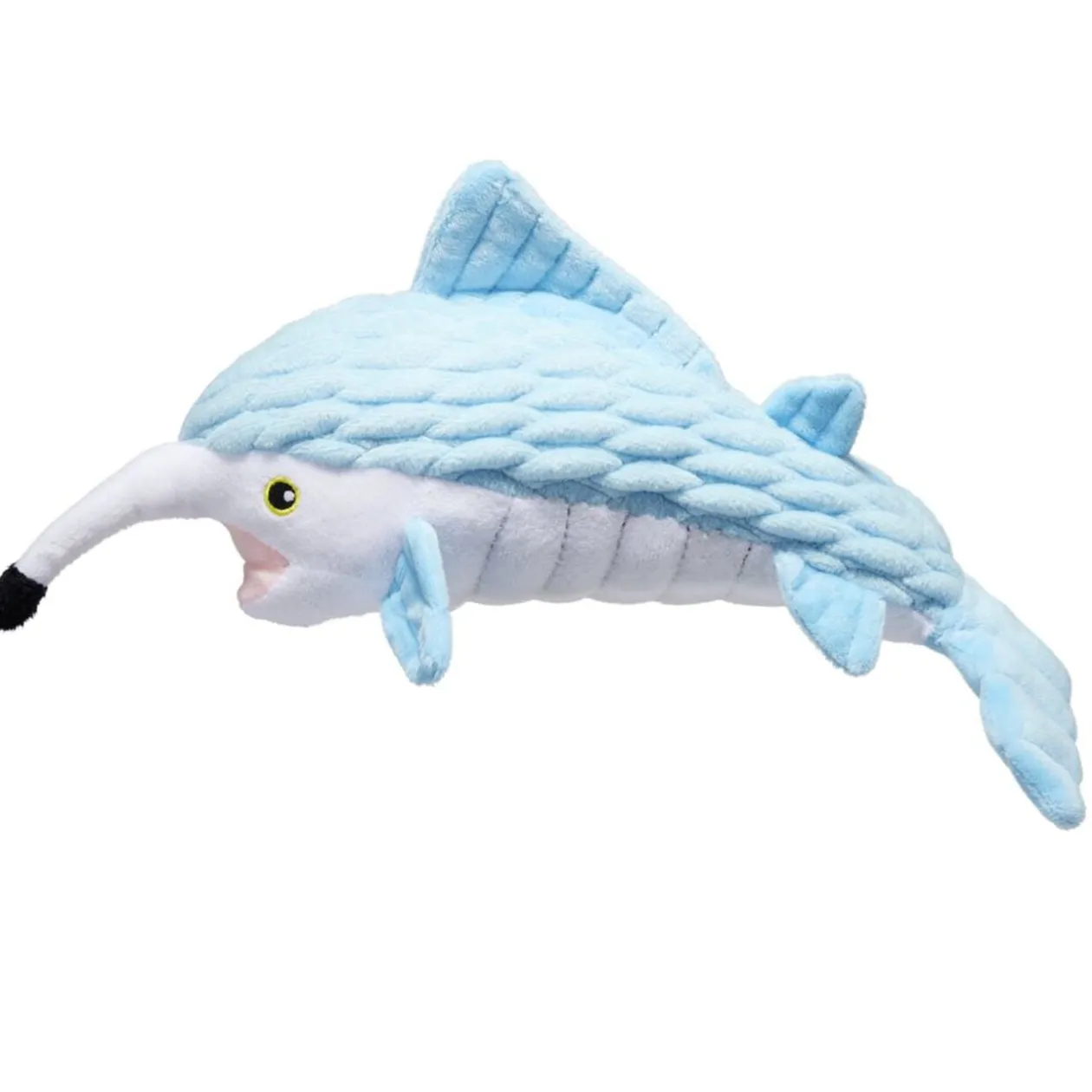 Jouet peluche pour chien espadon bleu 14x30cm