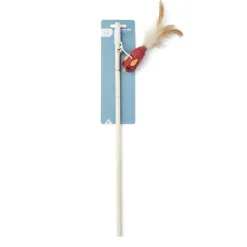 Jouet pour chat canne bois