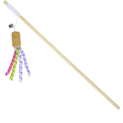 Jouet pour chat canne à pêche souris L40cm