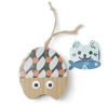 Jouet pour chat forme poisson en jute et papier multicolore L.20 cm < Gifi Online