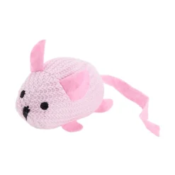 Jouet pour chat souris rose L20cm