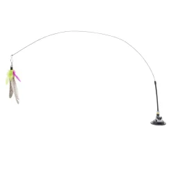 Jouet pour chat x10 avec plumes multicolores