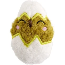 Jouet pour chat x2 forme poule et oeuf en fibre L12cm