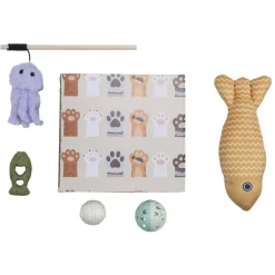 Jouet pour chat x6 perche balles peluches griffoir en carton < Gifi Online