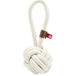 Jouet pour chien balle en corde avec poignée L23cm (2 modèles)