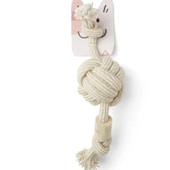 Jouet pour chien en corde beige L.40 cm