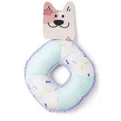 Jouet pour chien en polyester et coton bleu Ø22xH.4 cm < Gifi Sale