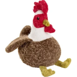 Jouet pour chien peluche fibre poule marron L28cm < Gifi Hot