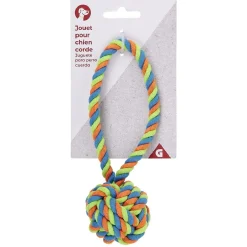 Jouet pour chien Poignée en corde avec noeud L.18 cm < Gifi Best