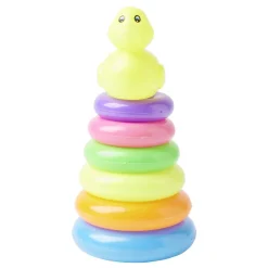 Jouet pour le bain canard et anneaux à empiler