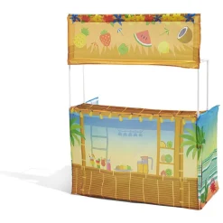 Kiosque fruit exotique pour enfant vert et marron