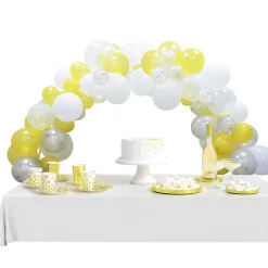 Kit arche de ballons nuit gris jaune blanc 60 pièces 4m < Gifi Outlet