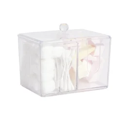 Kit coton et éponge x95 dans boîte rangement 15x10xH10cm