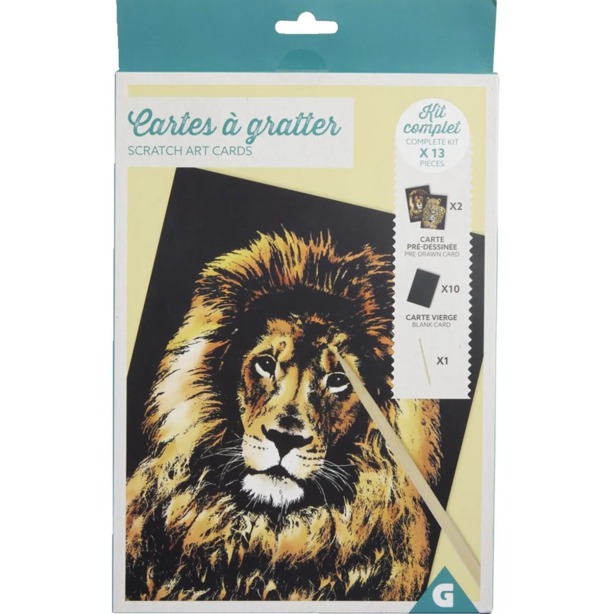 Kit créatif cartes à gratter - 2 modèles