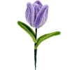 Kit créatif fil chenille fleur à confectionner L36cm (3 modèles)