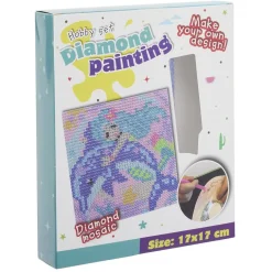 Kit création Diamond Painting sirène avec dauphin 17x17cm < Gifi Clearance