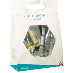 Kit de décoration or argent noir 8 personnes < Gifi Sale