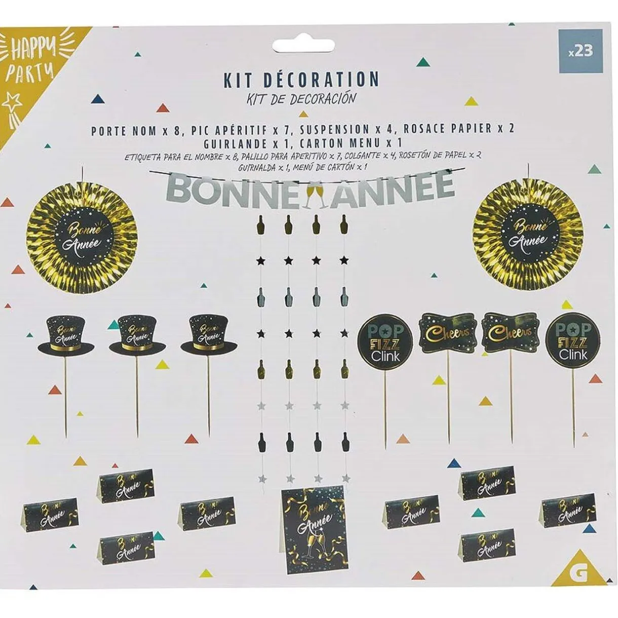 Kit de décoration spécial Nouvel an x 23 < Gifi Discount