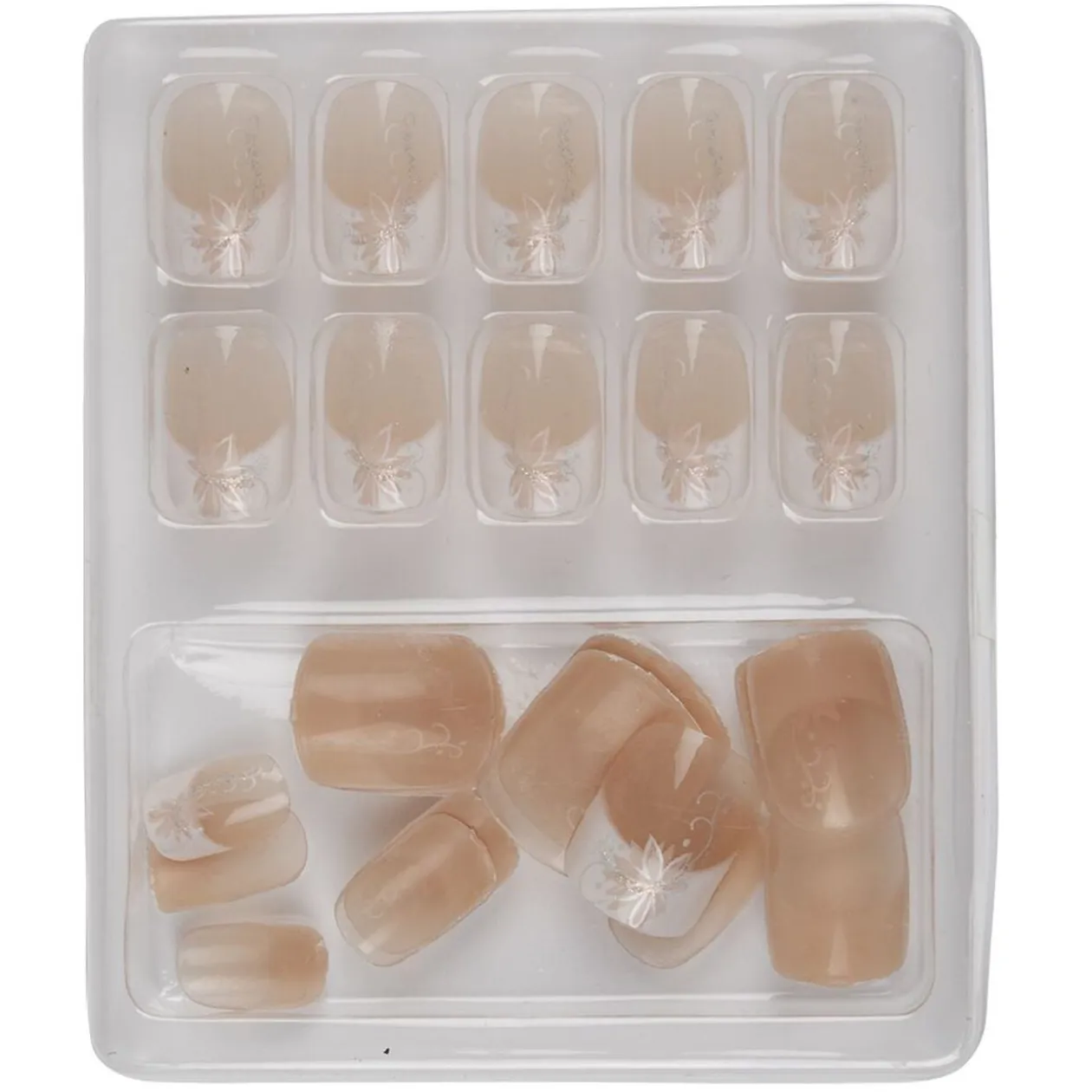 Kit de faux ongles motif fleur