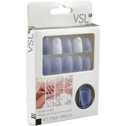 Kit de faux ongles violet