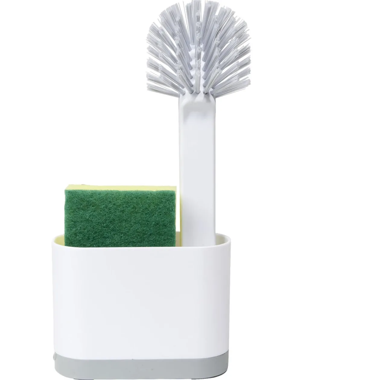 Kit de nettoyage 3en1 brosse/éponge/panière 25,5x12,5xH5,5cm