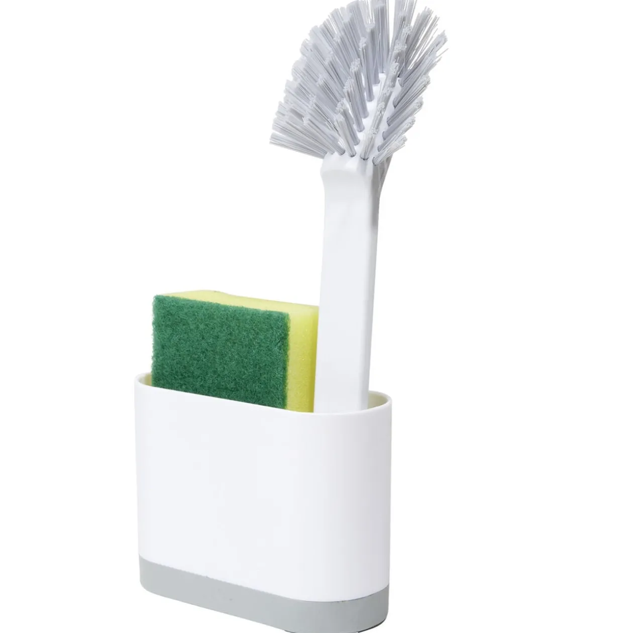 Kit de nettoyage 3en1 brosse/éponge/panière 25,5x12,5xH5,5cm