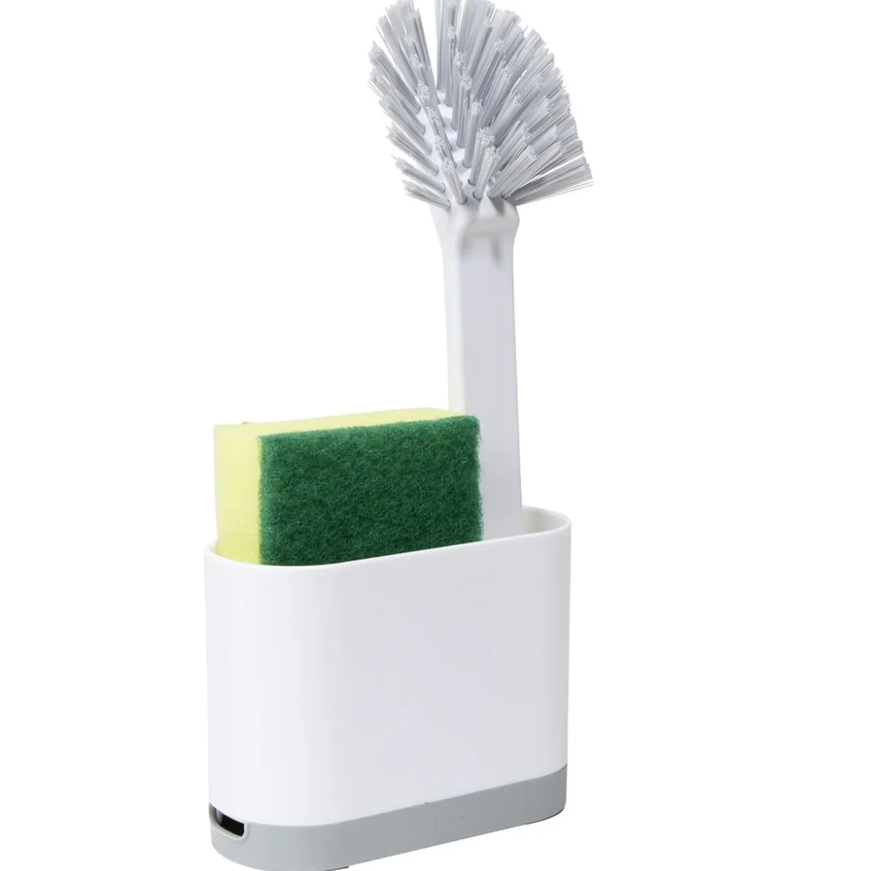 Kit de nettoyage 3en1 brosse/éponge/panière 25,5x12,5xH5,5cm