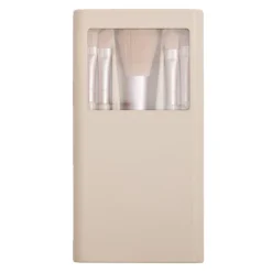 Kit de 5 pinceaux à maquillage dans boîte avec miroir 7x13,5cm < Gifi New