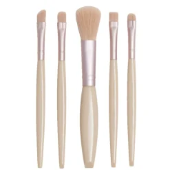 Kit de 5 pinceaux à maquillage dans boîte avec miroir 7x13,5cm < Gifi New
