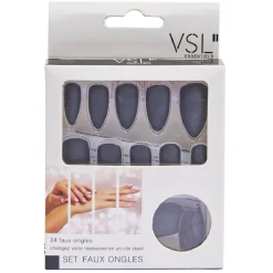 Kit faux ongles couleur mat noir x24 < Gifi Clearance