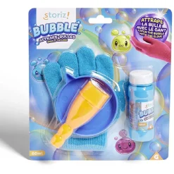 Kit gant magique attrape-bulles avec souffleur et solution 60 ml
