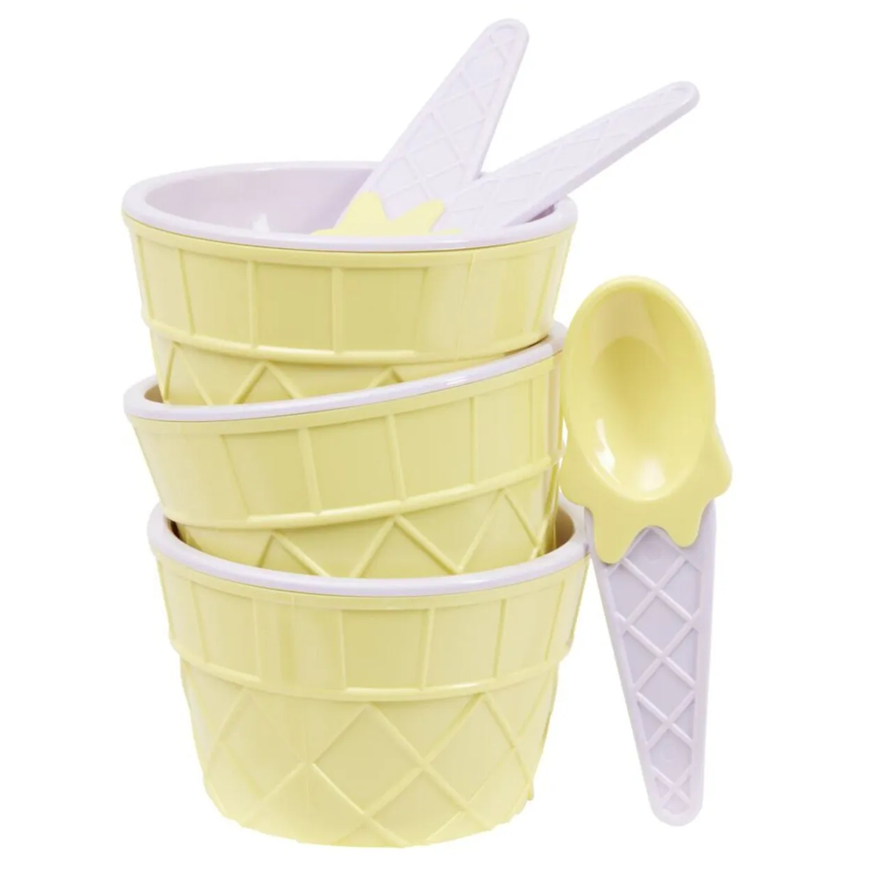 Kit à glace bol et cuillère x3
