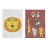 Kit invitation 8 personnes cartes et enveloppes thème animaux sauvage < Gifi Outlet