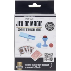 Kit jeu de magie 3 tours faciles (3 modèles)