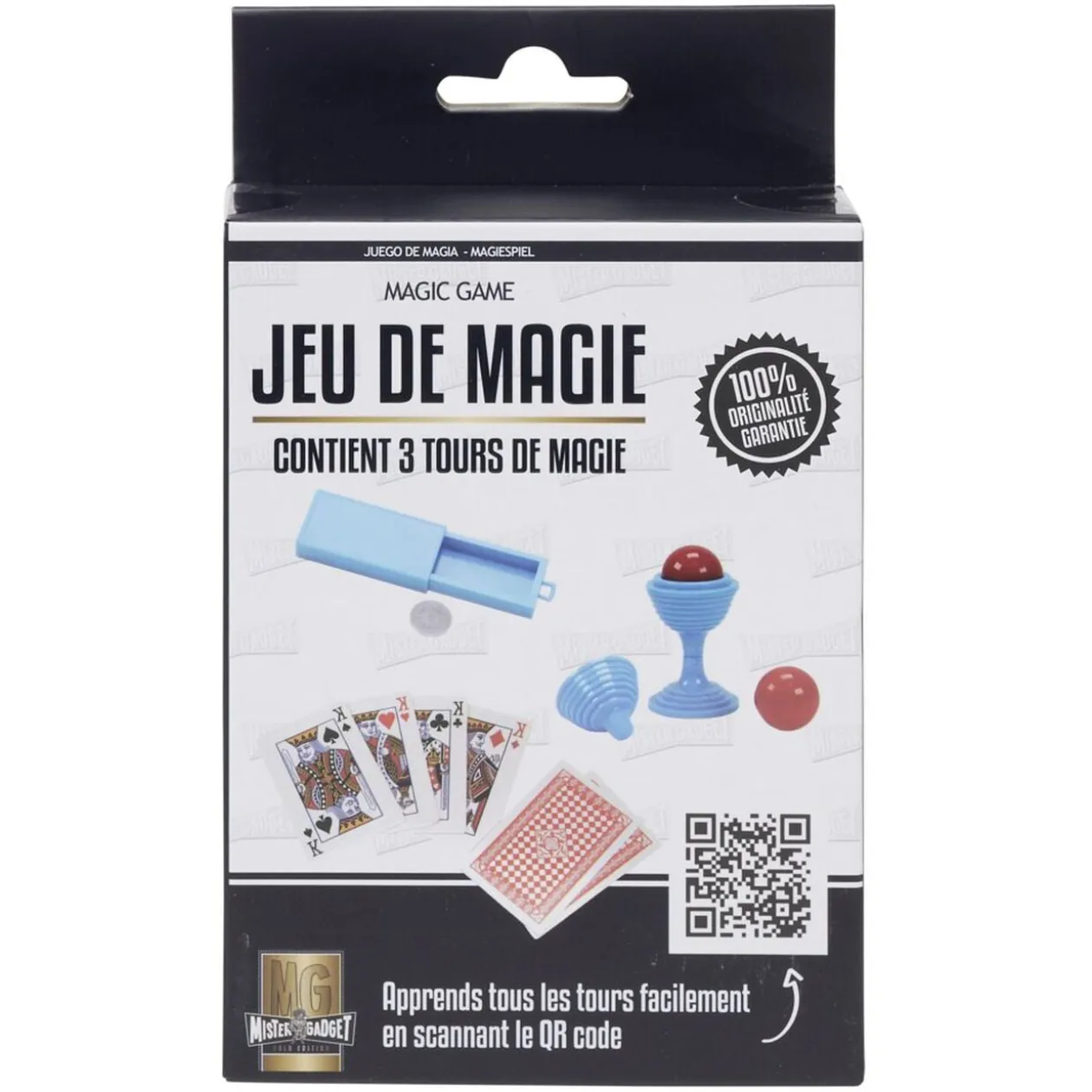 Kit jeu de magie 3 tours faciles (3 modèles)