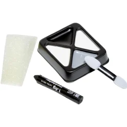 Kit maquillage gras Halloween squelette blanc gris noir