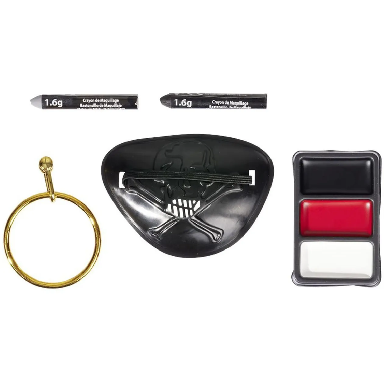 Kit maquillage Halloween pirate blanc
