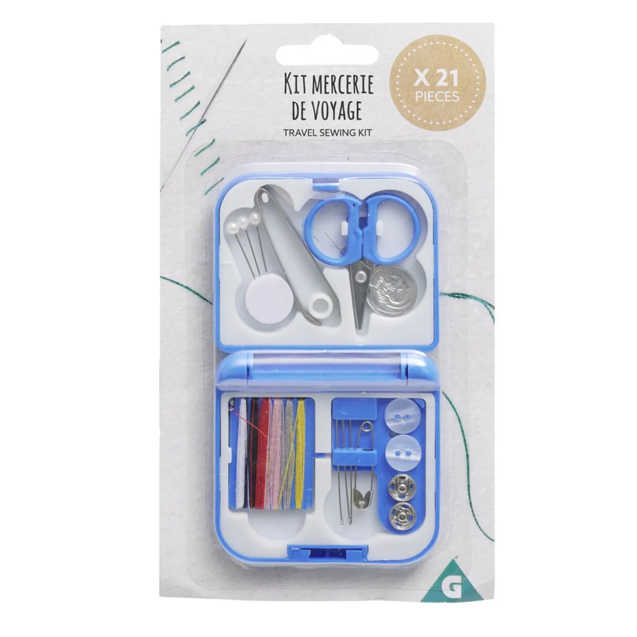 Kit mercerie trousse de voyage avec accessoires
