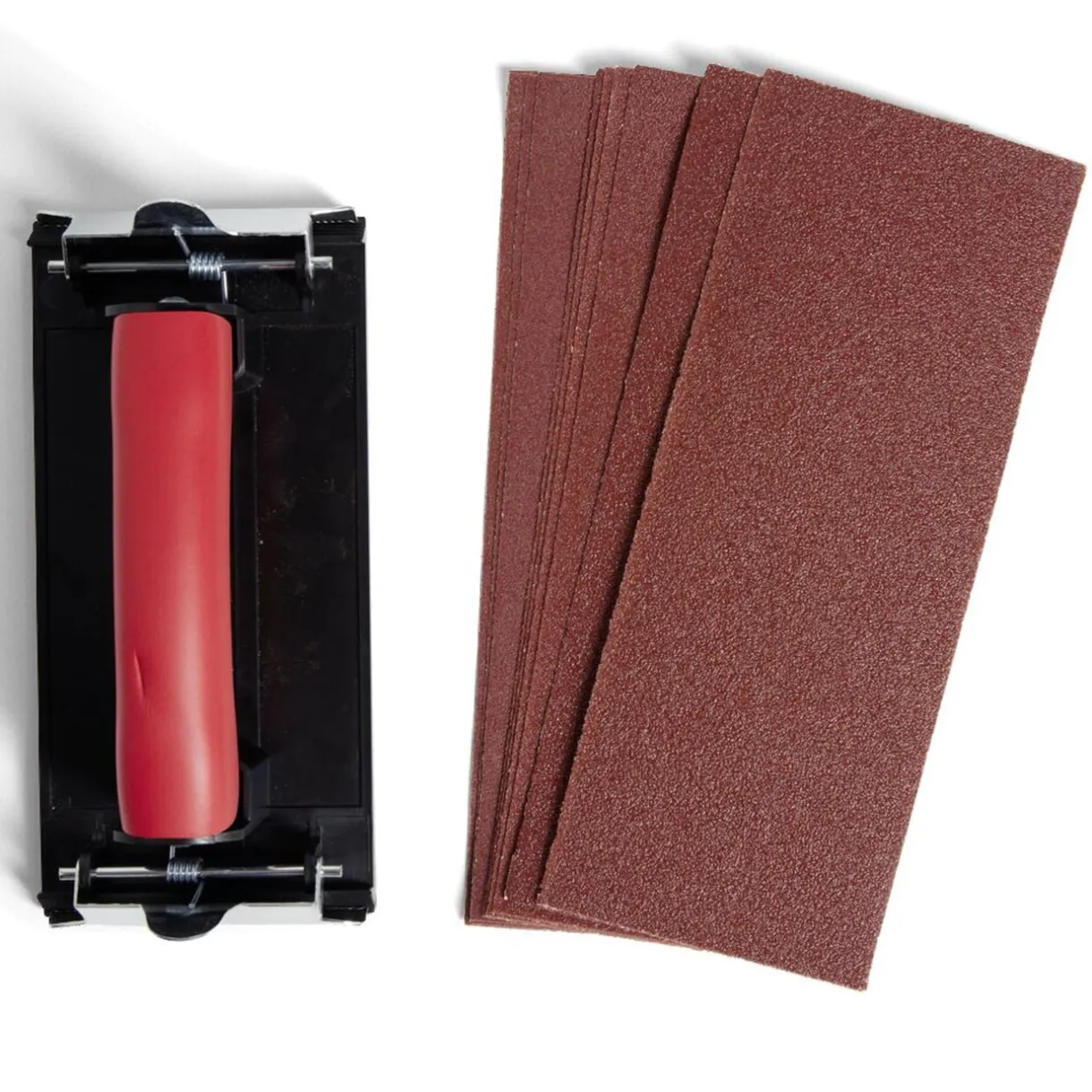 Kit ponceuse manuelle et 10 papiers abrasifs < Gifi Discount