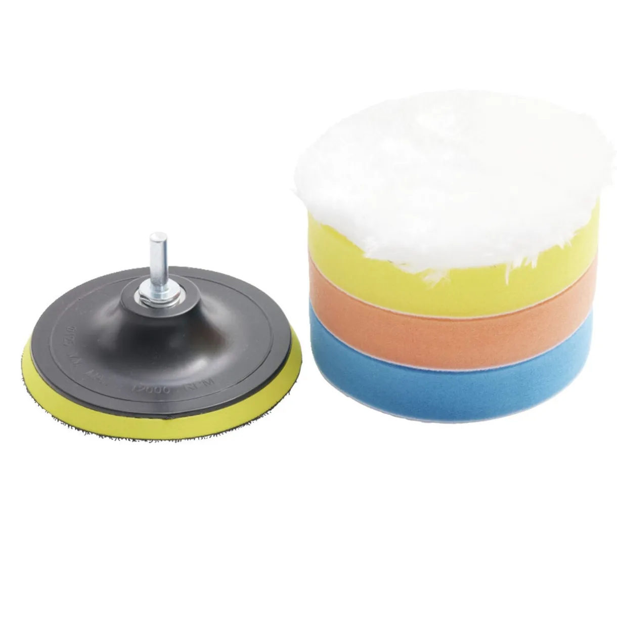 Kit éponge et disque de polissage x5 adaptable visseuse Ø12,5cm < Gifi Clearance