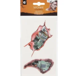 Kit tatouages cicatrices Halloween (4 modèles)