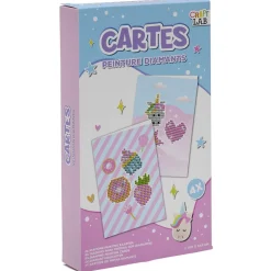 Kit toile à peindre diamant blanc 21,5x13cm < Gifi Hot