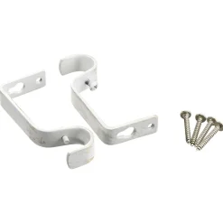 Kit tringle coeur blanc L95-180cm