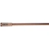 Kit tringle extensible embout piston strié cuivre mat L210/380cm
