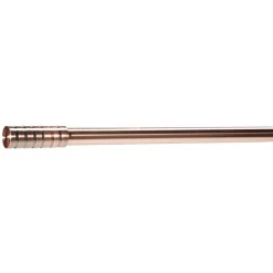 Kit tringle extensible embout piston strié cuivre mat L210/380cm