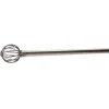 Kit tringle extensible embout globe brossé L120/210cm